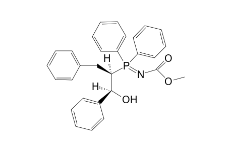 (1R*,2S*)-1,3-Diphenyl-2-[diphenyl(N-methoxycarbonyl)phosphoranyl]-1-propanol