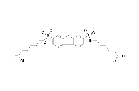 6-{[(7-{[(5-carboxypentyl)amino]sulfonyl}-9H-fluoren-2-yl)sulfonyl]amino}hexanoic acid