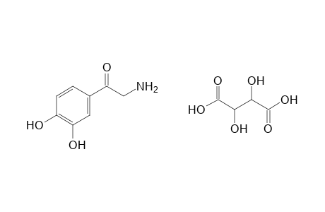 2-amino-3',4'-dihydroxyacetophenone, bitartrate