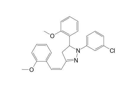 1-(3-Chloro-phenyl)-5-(2-methoxy-phenyl)-3-[2-(2-methoxy-phenyl)-vinyl]-4,5-dihydro-1H-pyrazole