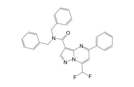 N,N-dibenzyl-7-(difluoromethyl)-5-phenylpyrazolo[1,5-a]pyrimidine-3-carboxamide