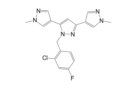 1'-(2-chloro-4-fluorobenzyl)-1,1''-dimethyl-1H,1'H,1''H-4,3':5',4''-terpyrazole