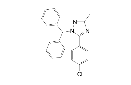 5-(4-CHLOROPHENYL)-1-BENZHYDRYL-3-METHYL-1H-1,2,4-TRIAZOLE