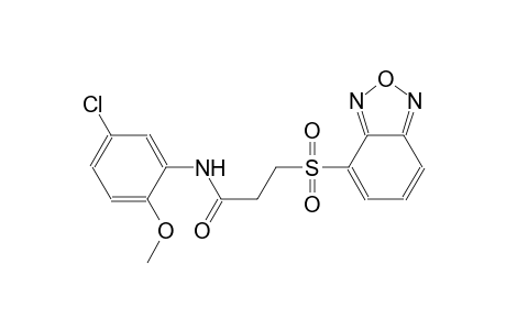 propanamide, 3-(2,1,3-benzoxadiazol-4-ylsulfonyl)-N-(5-chloro-2-methoxyphenyl)-
