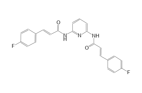 (2E)-3-(4-fluorophenyl)-N-(6-{[(2E)-3-(4-fluorophenyl)-2-propenoyl]amino}-2-pyridinyl)-2-propenamide