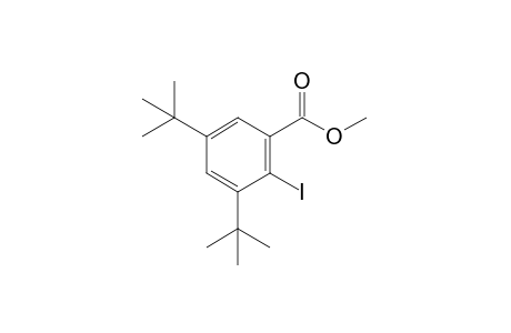 3,5-di-tert-butyl-2-iodobenzoic acid, methyl ester