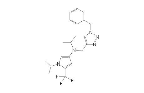 N-[(1-benzyltriazol-4-yl)methyl]-N,1-diisopropyl-5-(trifluoromethyl)pyrrol-3-amine