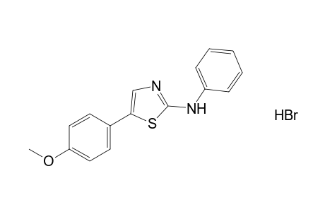 2-anilino-5-(p-methoxyphenyl)thiazole, monohydrobromide