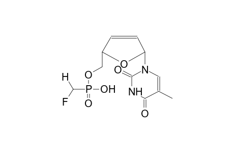 O-CIS-1-THYMYL-2,5-DIHYDROFUR-5-YLMETHYL(FLUOROMETHYL)PHOSPHONIC ACID