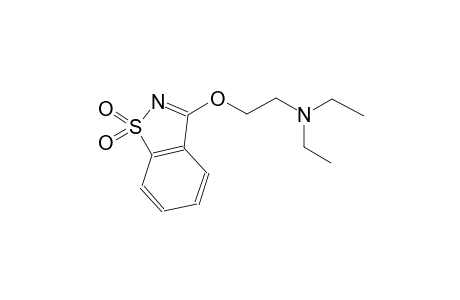 2-[(1,1-dioxido-1,2-benzisothiazol-3-yl)oxy]-N,N-diethylethanamine
