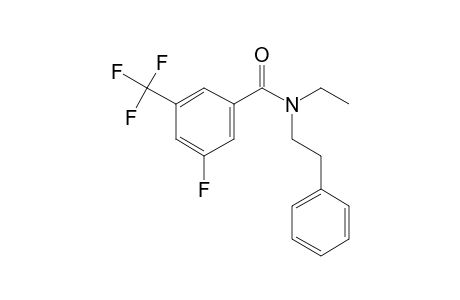 3-Fluoro-5-(trifluoromethyl)benzamide, N-(2-phenylethyl)-N-ethyl-