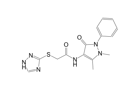 acetamide, N-(2,3-dihydro-1,5-dimethyl-3-oxo-2-phenyl-1H-pyrazol-4-yl)-2-(1H-1,2,4-triazol-3-ylthio)-