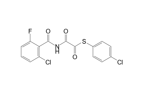 N-(2-chloro-6-fluorobenzoyl)thiooxamic acid, S-(p-chlorophenyl) ester