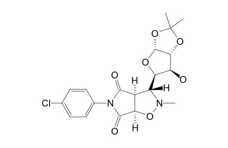 2-METHYL-3-(1,2-O-ISOPROPYLIDENE-ALPHA-D-XYLO-TETRAFURANOS-4-YL)-5-(4-CHLORO-PHENYL)-4,6-DIOXO-2,3,3A,4,6,6A-HEXAHYDROPYRROLO-[3,4-D]-ISOXAZOLE