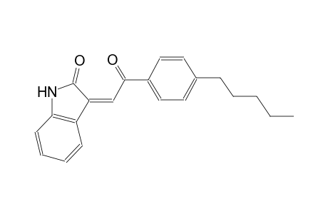 (3Z)-3-[2-oxo-2-(4-pentylphenyl)ethylidene]-1,3-dihydro-2H-indol-2-one
