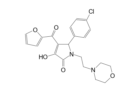 5-(4-chlorophenyl)-4-(2-furoyl)-3-hydroxy-1-[2-(4-morpholinyl)ethyl]-1,5-dihydro-2H-pyrrol-2-one