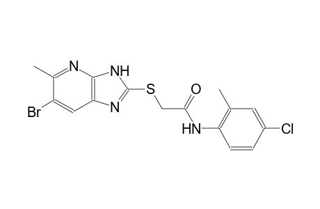 2-[(6-bromo-5-methyl-3H-imidazo[4,5-b]pyridin-2-yl)sulfanyl]-N-(4-chloro-2-methylphenyl)acetamide