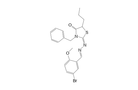 5-bromo-2-methoxybenzaldehyde [(2E)-3-benzyl-4-oxo-5-propyl-1,3-thiazolidin-2-ylidene]hydrazone