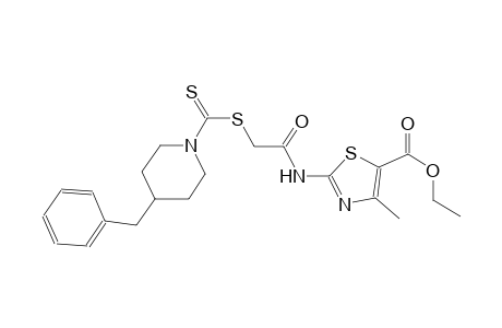 ethyl 2-[({[(4-benzyl-1-piperidinyl)carbothioyl]sulfanyl}acetyl)amino]-4-methyl-1,3-thiazole-5-carboxylate