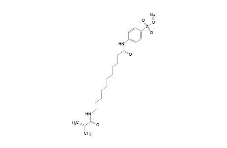 N-(11-methacrylamidoundecanoyl)sulfanilic acid, sodium salt