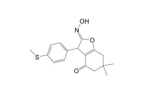 (Z)-2-(Hydroxyimino)-6,6-dimethyl-3-(4-(methylthio)phenyl)-2,3,6,7-tetrahydrobenzofuran-4(5H)-one