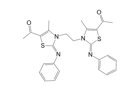 1,2-Bis-[5-acetyl -4-methyl -2-(phenyl imino) -1,3-thiazolidin-3-yl] ethane