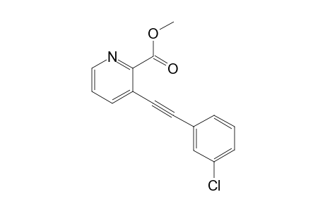 Methyl 3-((3-Chlorophenyl)ethynyl)picolinate