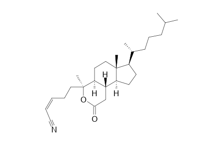 (Z)-5-[(4S,4aS,6aR,7R,9aS,9bS)-7-[(1R)-1,5-dimethylhexyl]-2-keto-4,6a-dimethyl-4a,5,6,7,8,9,9a,9b-octahydro-1H-cyclopenta[f]isochromen-4-yl]pent-2-enenitrile