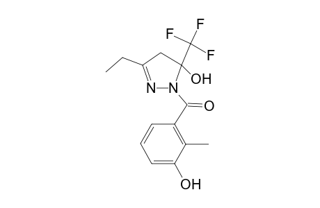 (3-Ethyl-5-hydroxy-5-trifluoromethyl-4,5-dihydropyrazol-1-yl)-(3-hydroxy-2-methylphenyl)methanone