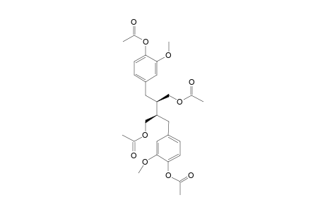 (2R,3R)-2,3-bis(4-acetoxy-3-methoxybenzyl)butane-1,4-diyl diacetate
