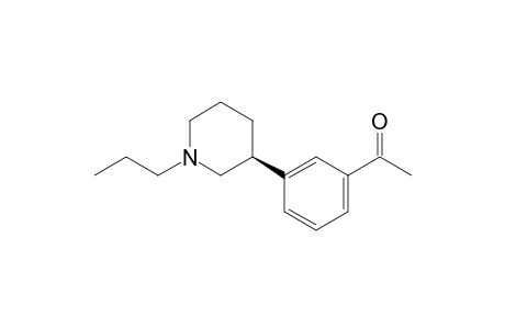 1-[3-[(3S)-1-propyl-3-piperidinyl]phenyl]ethanone