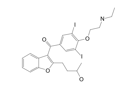 2-(3-HYDROXYBUTYL)-3-[4-(3-ETHYLAMINO-1-OXAPROPYL)-3,5-DIIODOBENZOYL]-BENZOFURAN;3-OH-MDEA
