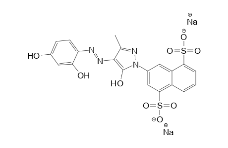 4,8-Naphthalenedisulfonic acid, 2-[4-[(2,4-dihydrophenyl)azo]-5-hydroxy-3-methylpyrazol-1-yl]-, disodium salt