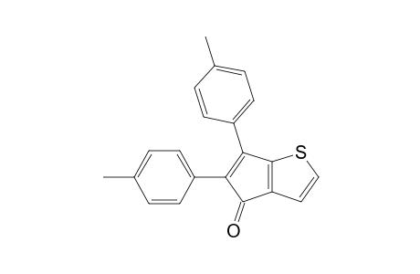 4H-Cyclopenta[b]thiophen-4-one, 5,6-bis(4-methylphenyl)-