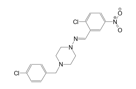 4-(4-chlorobenzyl)-N-[(E)-(2-chloro-5-nitrophenyl)methylidene]-1-piperazinamine