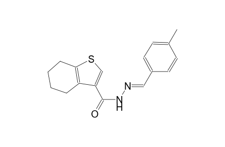 N'-[(E)-(4-methylphenyl)methylidene]-4,5,6,7-tetrahydro-1-benzothiophene-3-carbohydrazide