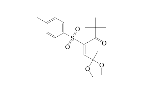 (E)-2,2-dimethyl-6,6-dimethoxy-4-tosylhept-4-en-3-one