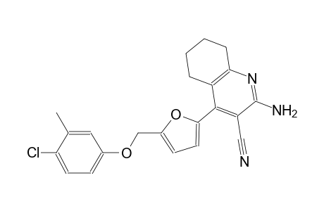 2-amino-4-{5-[(4-chloro-3-methylphenoxy)methyl]-2-furyl}-5,6,7,8-tetrahydro-3-quinolinecarbonitrile