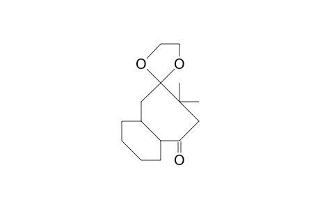 cis-4,4-Dimethyl-3,3-ethylenedioxy-bicyclo(5.4.0)undecan-6-one
