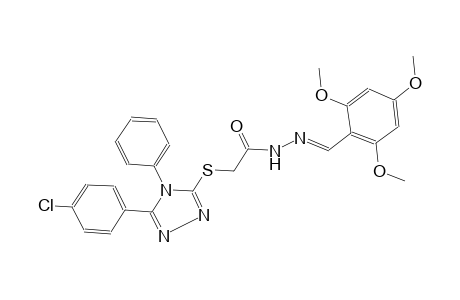 acetic acid, [[5-(4-chlorophenyl)-4-phenyl-4H-1,2,4-triazol-3-yl]thio]-, 2-[(E)-(2,4,6-trimethoxyphenyl)methylidene]hydrazide