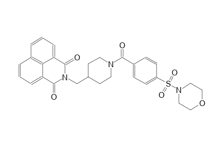 2-({1-[4-(4-morpholinylsulfonyl)benzoyl]-4-piperidinyl}methyl)-1H-benzo[de]isoquinoline-1,3(2H)-dione