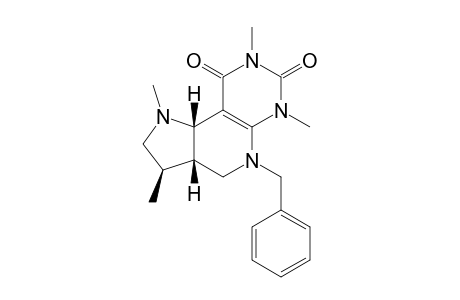 5-BENZYL-1,3,6,8-TETRAMETHYL-2,T-3,3-3A,4,5,C-9B-HEXAHYDRO-1H-PYRROLO-[2',3':4,5]-PYRIDO-[2,3-D]-PYRIMIDINE-7,9-(6H,8H)-DIENE