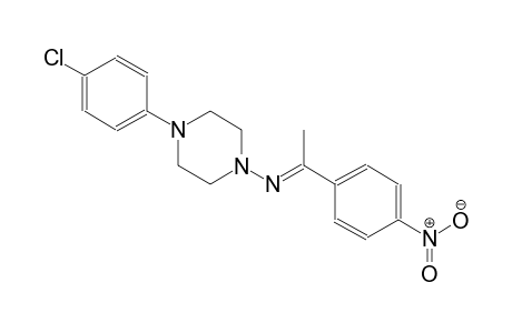 4-(4-chlorophenyl)-N-[(E)-1-(4-nitrophenyl)ethylidene]-1-piperazinamine
