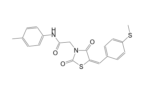 N-(4-methylphenyl)-2-{(5E)-5-[4-(methylsulfanyl)benzylidene]-2,4-dioxo-1,3-thiazolidin-3-yl}acetamide