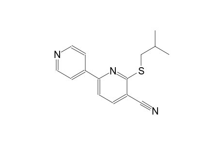 6-(isobutylthio)-[2,4'-bipyridine]-5-carbonitrile