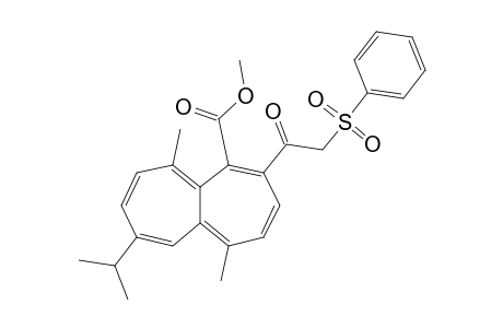 Methyl 9-isopropyl-1,6-dimethyl-4-[(phenylsulfonyl)acetyl]heptalene-5-carboxylate
