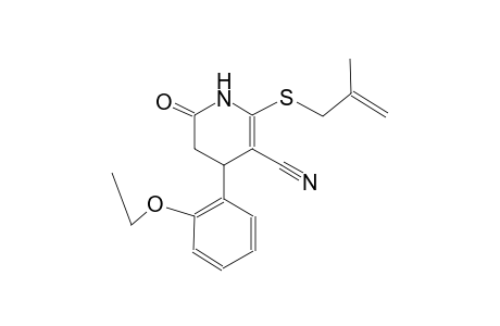 4-(2-ethoxyphenyl)-2-[(2-methyl-2-propenyl)sulfanyl]-6-oxo-1,4,5,6-tetrahydro-3-pyridinecarbonitrile