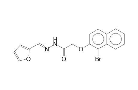 2-(1-bromanylnaphthalen-2-yl)oxy-N-[(E)-furan-2-ylmethylideneamino]ethanamide