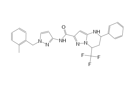 N-[1-(2-methylbenzyl)-1H-pyrazol-3-yl]-5-phenyl-7-(trifluoromethyl)-4,5,6,7-tetrahydropyrazolo[1,5-a]pyrimidine-2-carboxamide