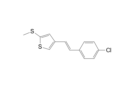 4-[(E)-2-(4-chlorophenyl)ethenyl]-2-(methylthio)thiophene
